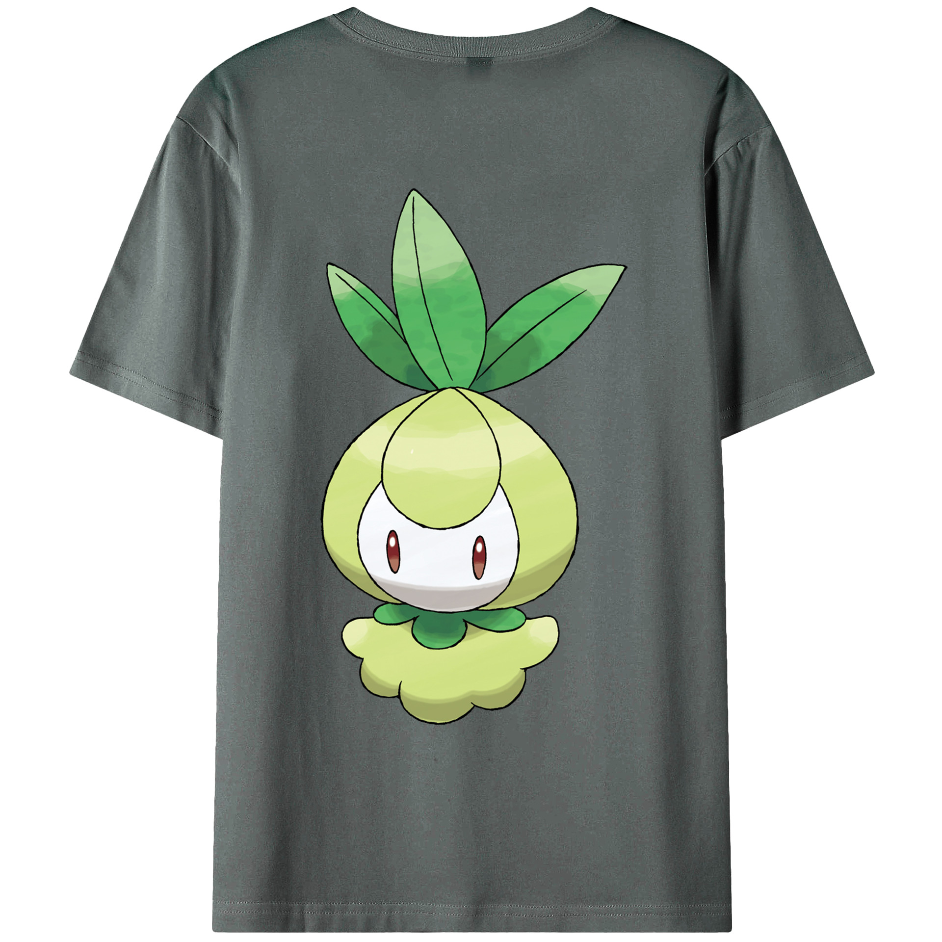 （画像用） ポケットモンスター Pokémon 綿100％ メンズ半袖Tシャツ（バックプリント） 通気性